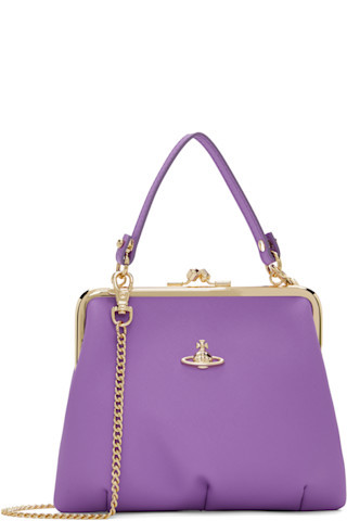 Purple Granny Frame Bag | SSENSE