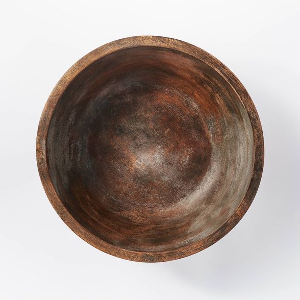 4.5" x 12" Round Wooden Bowl Brown - Threshold™ designed with Studio McGee | Target