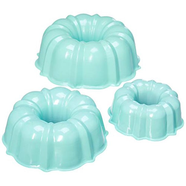 Nordic Ware Tiered Bundt Set-3, 6, 12 Cup, Mint | Walmart (US)