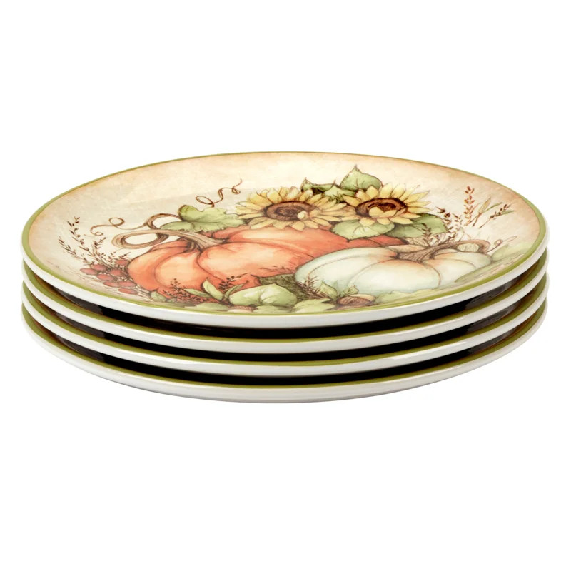 Certified International Autumn Breeze Set of 4 Salad Plates | Wayfair | Wayfair North America
