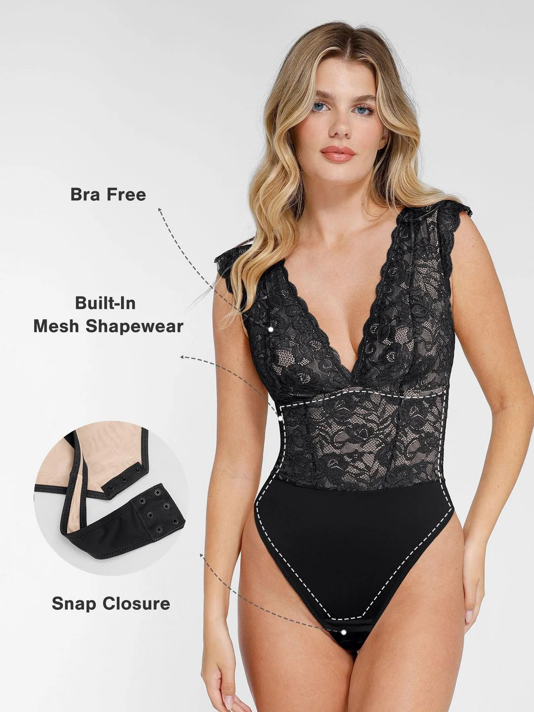 Shapewear Sculpting Lace Bodysuit or Slimming Midi Skirt | Popilush