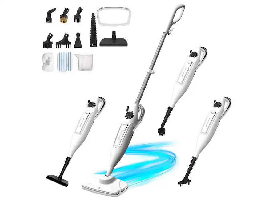 Rosewill - 11-in-1 Steam Mop, 260°F Handheld, 1200W, Detachable, Multi-Purpose - White | Best Buy U.S.
