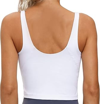 THE GYM PEOPLE Womens' Sports Bra Longline Wirefree Padded with Medium Support | Amazon (US)