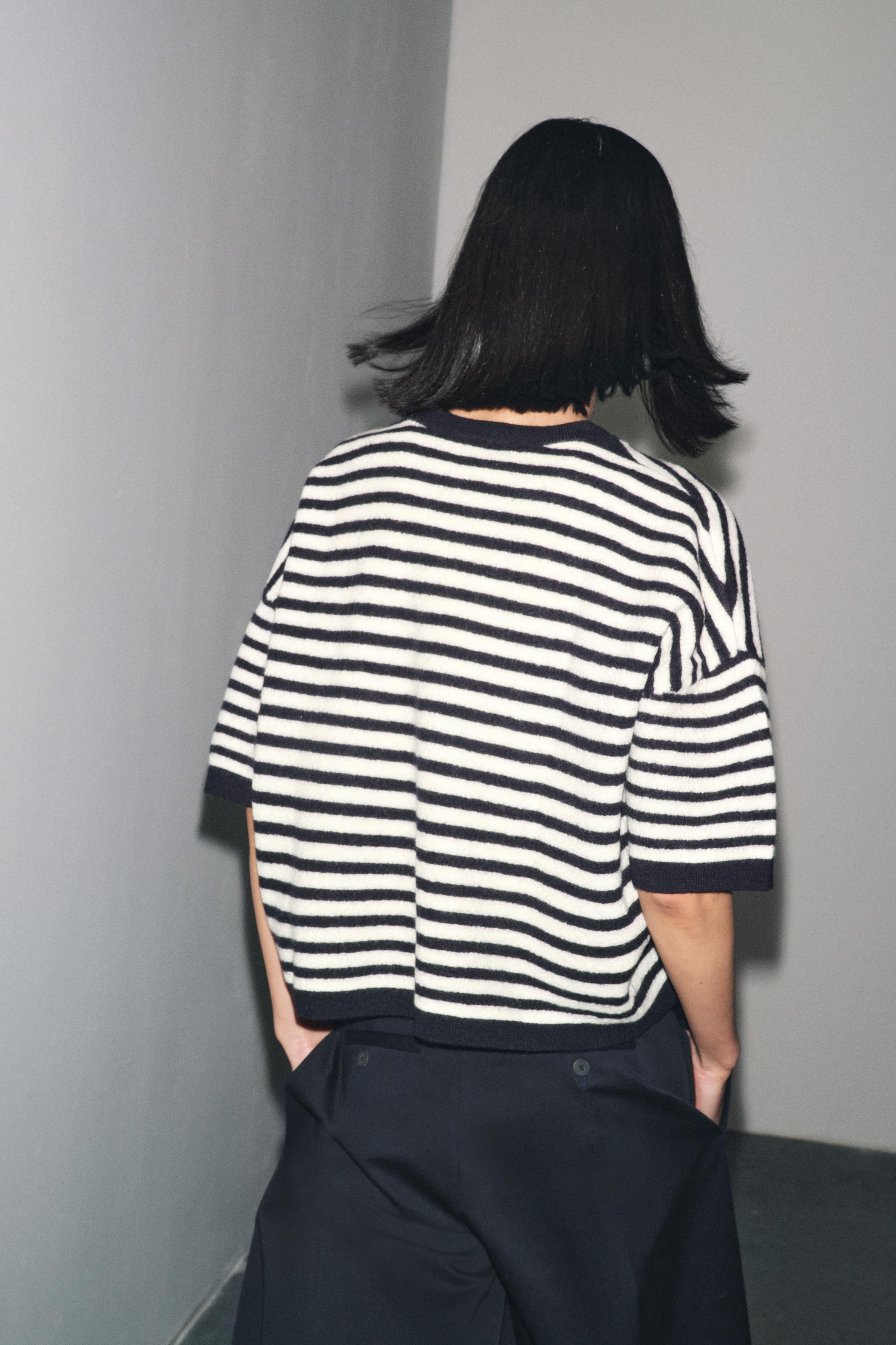 100% WOOL STRIPED SWEATER | Zara US