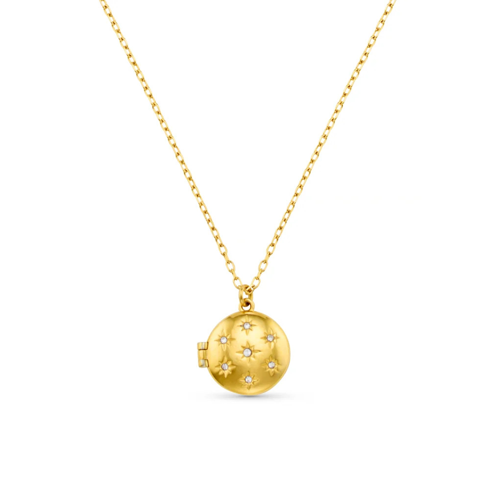 LUXE Starburst Locket Necklace | Orelia