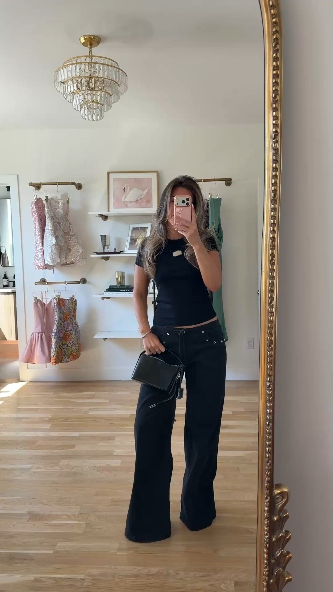 walmart black wide-leg trousers with drawstring waist and eyelet detail paired with black fitted crew-neck tee under $30 for summer into fall 🤍

I’m 5’4” and typically wear a size small/2
• sized up to a medium in jeans

summer dresses, casual summer outfits, summer outfit ideas, everyday summer outfits, summer fashion finds, fall outfits, fall dresses, autumn outfits, sweater dresses, midi dresses, long sleeve dresses, casual outfits, thanksgiving outfits, family photo outfits, date night outfits, work outfits, fall fashion, autumn fashion, cozy outfits, transitional outfits, neutral outfits, everyday outfits, weekend outfits, women’s fashion, affordable dresses

#LTKgrwm #LTKootd #LTKSeasonal