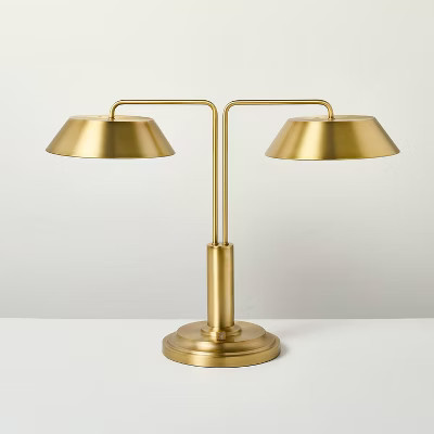 Brass Double-Shaded Table Lamp - Hearth & Hand with Magnolia | Target