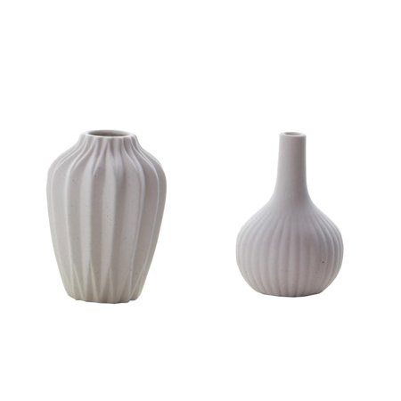 2pcs White Ceramic Vase Ornamental Flower Vase Centerpiece Decor | Walmart (US)