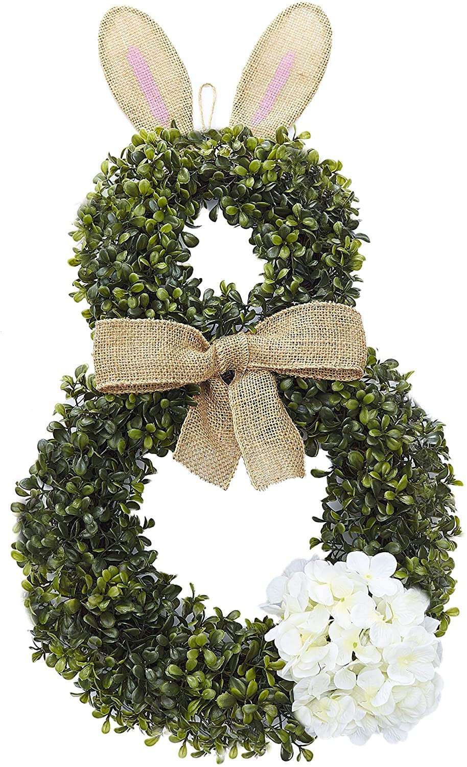 Cottontail Easter Bunny Wreath - Spring Season Front Door Decoration | Amazon (US)