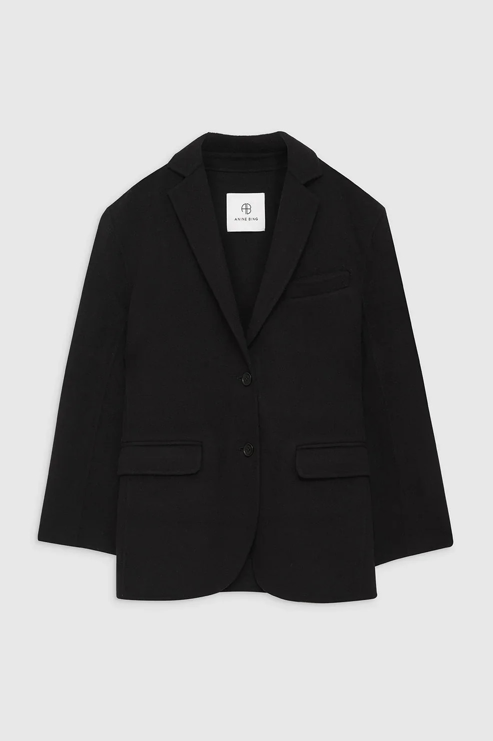 Quinn Blazer - Black Cashmere Blend | Anine Bing