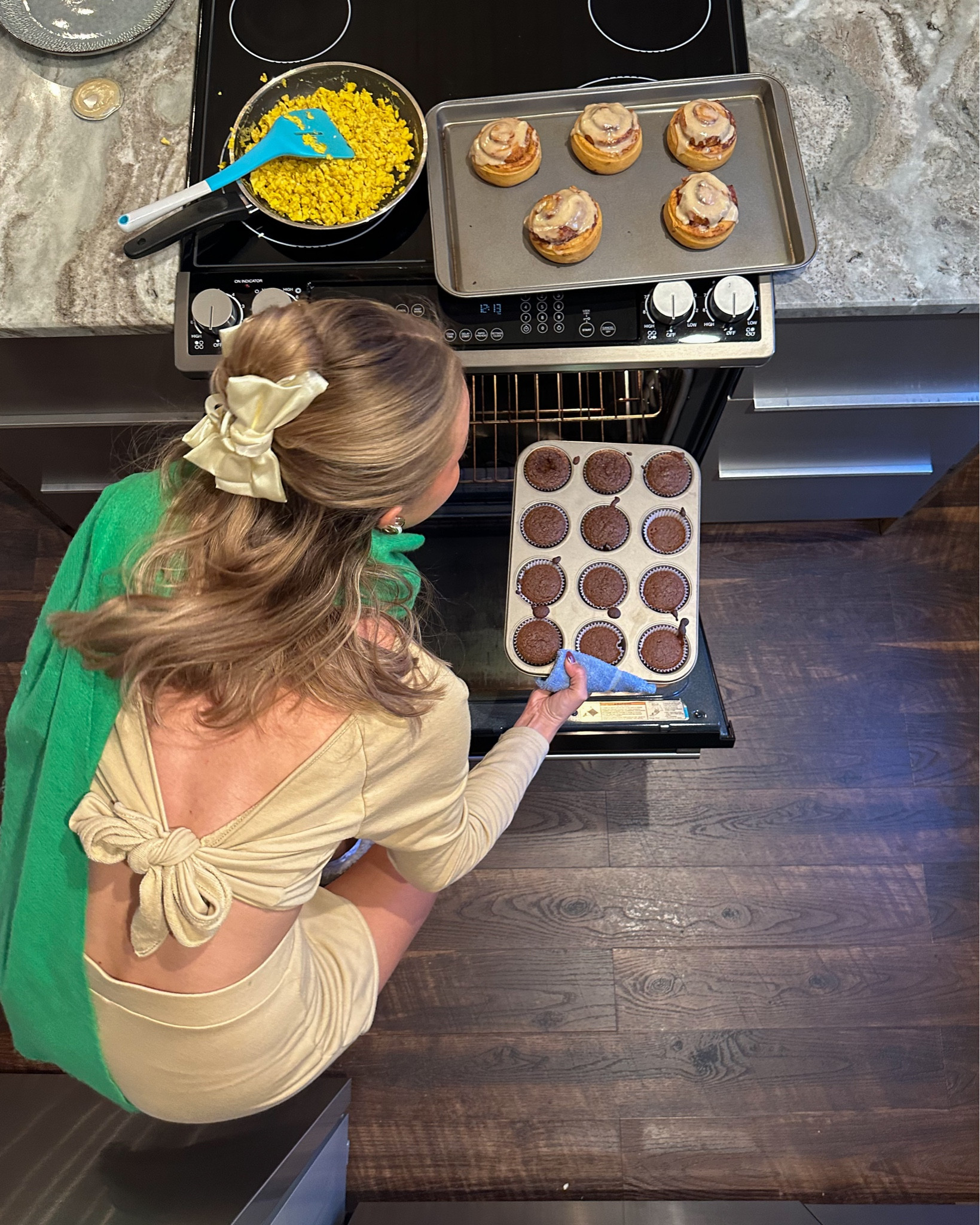 two piece set from Revolve with a backless top. great for holidays, for a Thanksgiving outift or Christmas outfit 🫶🏻 also this amazon hair bow is so cute, & the green scarf is from ASOS 💚 #falltransitional

#LTKSeasonal #LTKGiftGuide #LTKHoliday