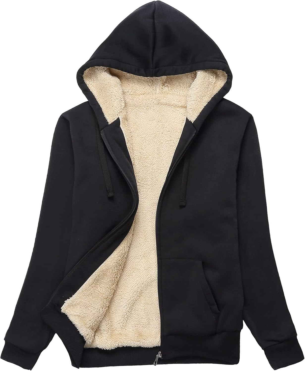 SWISSWELL Hoodies for Women Winter Fleece Sweatshirt Sherpa Lined Jacket | Amazon (US)