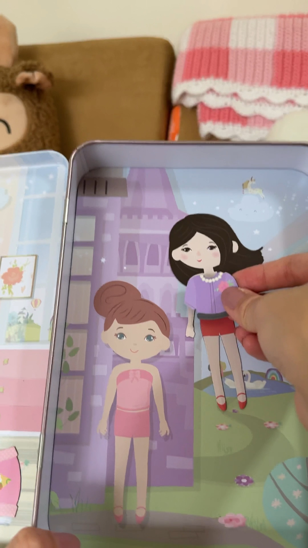 MAGNETIC DOLL DRESS UP SET! I 
got this cute magnetic doll dress up set for them. 3 sets of dolls and accessories and a magnetic case.
Perfect for traveling and on the cruise!

#LTKFindsUnder50 #LTKKids #LTKWatchNow