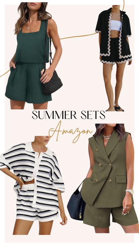 Summer sets are my go-to!🤍 

Amazon fashion. Amazon finds. Amazon sets. Summer sets. Summer outfit inspo. Season fashion  

#LTKSeasonal #LTKStyleTip