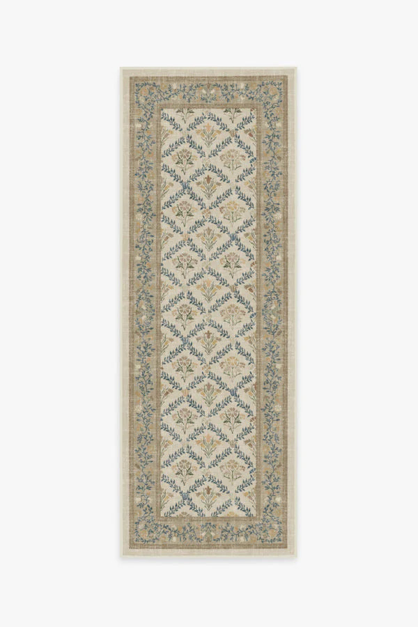 Morris & Co. Bellflowers Ivory & Gold Tufted Rug | Ruggable | Ruggable