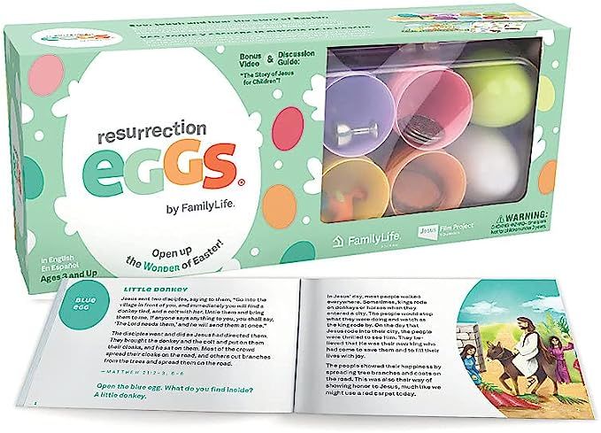 Family Life Resurrection Eggs — 12 Piece Easter Eggs Set with Booklet & Religious Figurines —... | Amazon (US)
