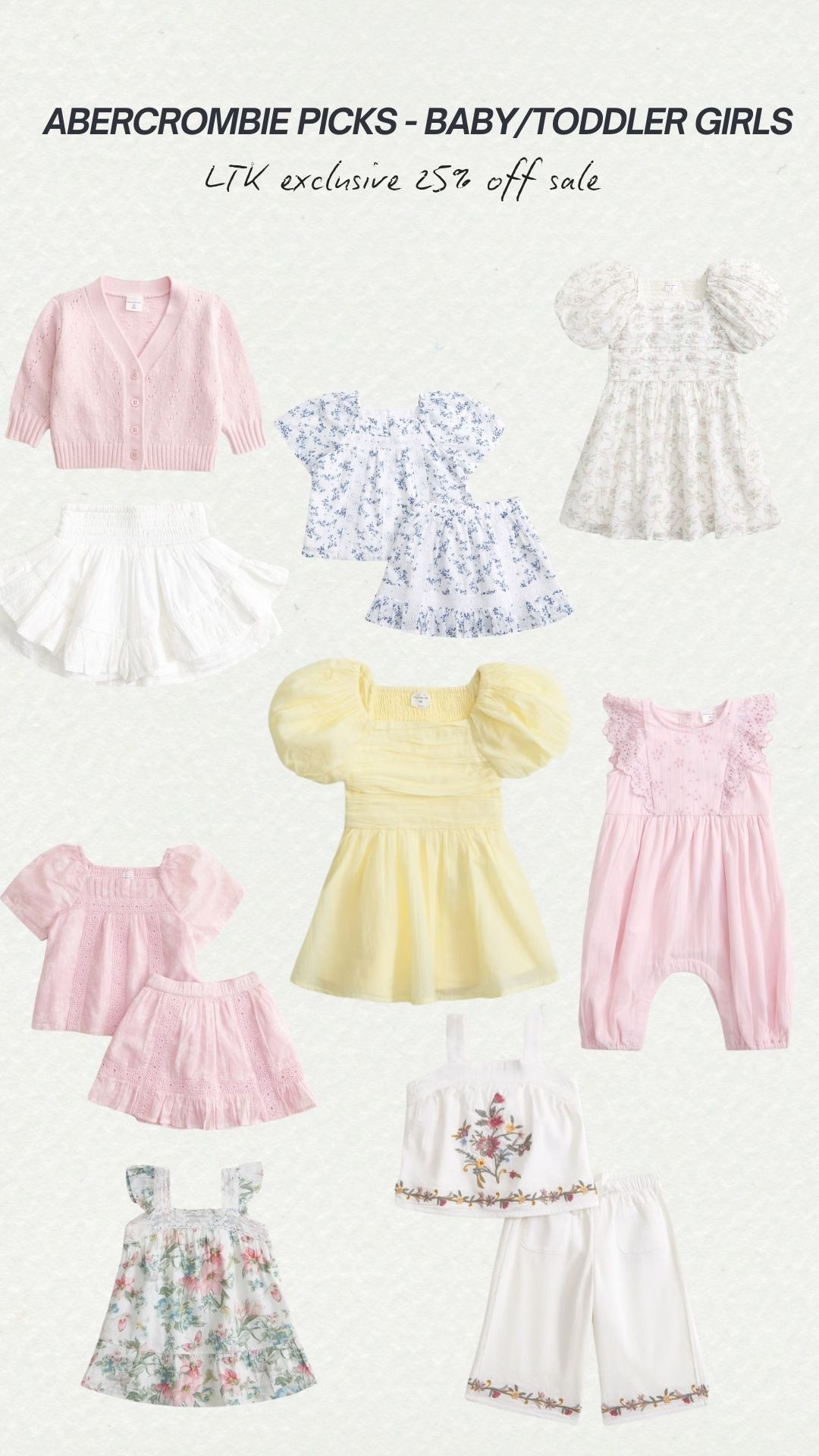 For the little ladies! 💛 Shop my favs from @abercrombie and apply the exclusive 25% off EVERYTHING discount code found when you click on the product and select ‘copy promo code’ & apply it at checkout :) 

NOW-3/15!!!#LTKkids

#LTKootd #LTKSpringSale