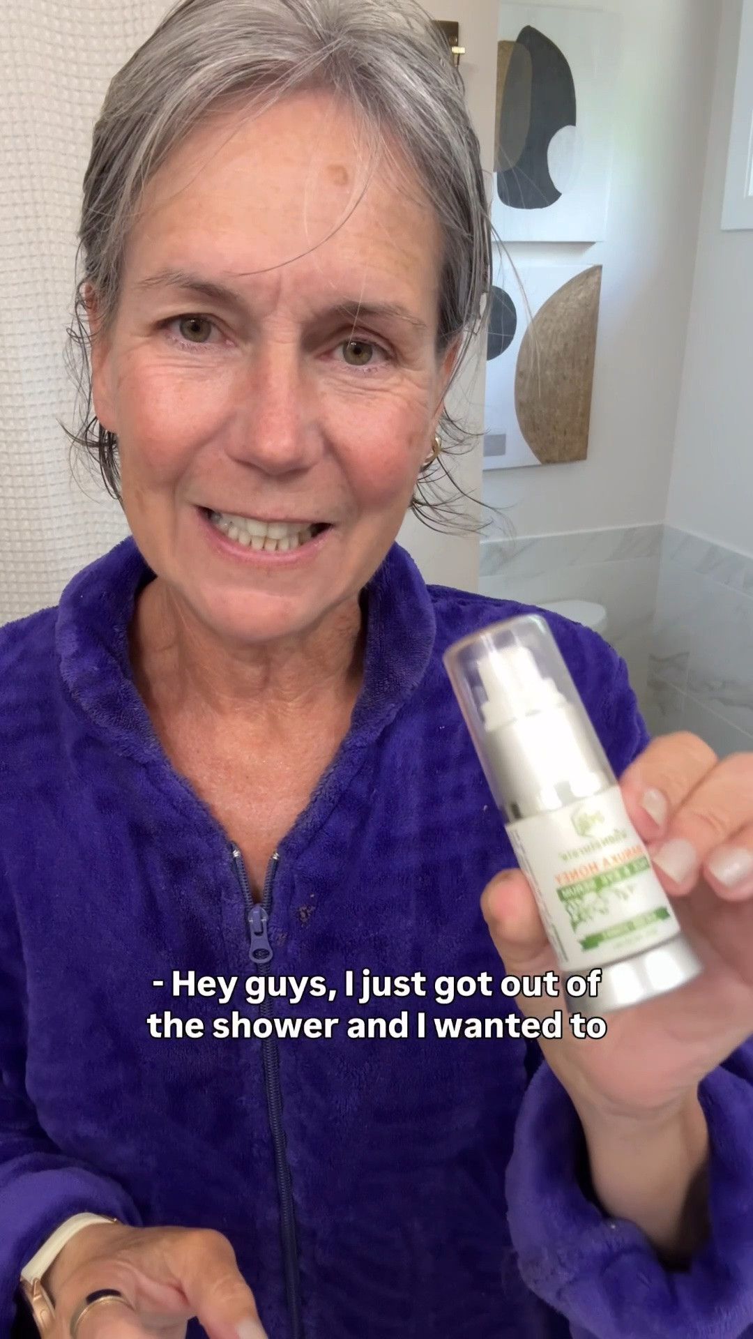 I am loving this and thought I would share. The manuka honey and aloe Vera combo seems to be working. 

‼️ My zip up robe is 30% off today as well. 

#wellnessover50 #midlifestyle #healthyhabits #selfcareover50 #balancedliving #midlifewomen #wellnessjourney #healthylifestyle #mindfulmoments #selfcarematters #womenover50style #everydaywellness

#LTKselfcare #LTKBeauty