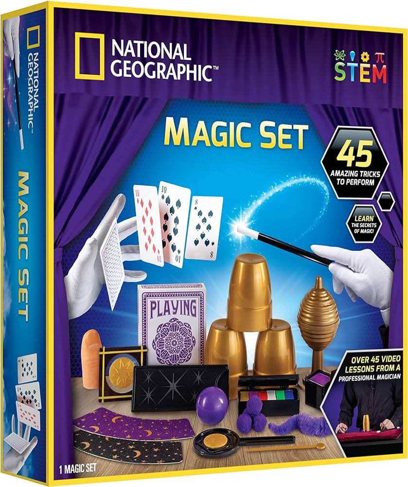 NATIONAL GEOGRAPHIC Kids Magic Set - 45 Magic Tricks for Kids to Perform with Step-by-Step Video ... | Amazon (CA)