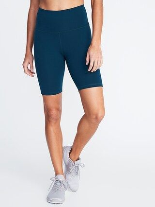 High-Waisted Elevate Compression Biker Shorts for Women - 8-inch inseam | Old Navy (US)