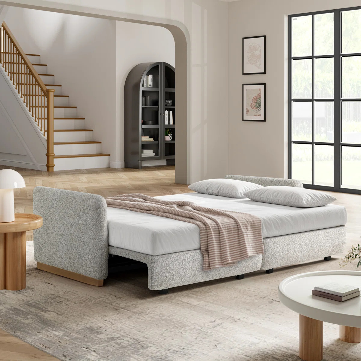 Serta Durango 86" Upholstered Queen Size Convertible Sleeper Sofa | Wayfair North America