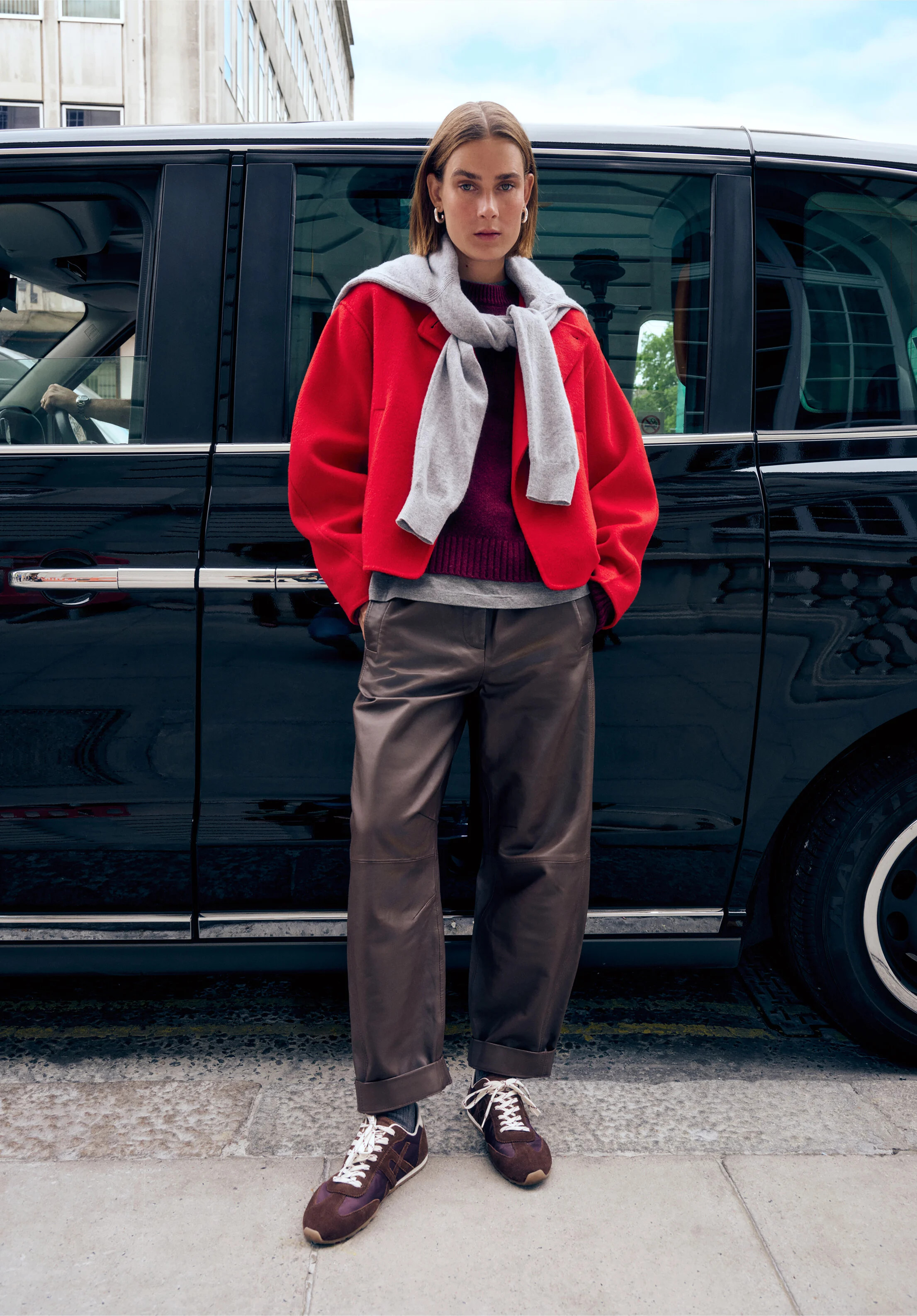 Pure Wool Double Faced Collarless Jacket | Hush UK