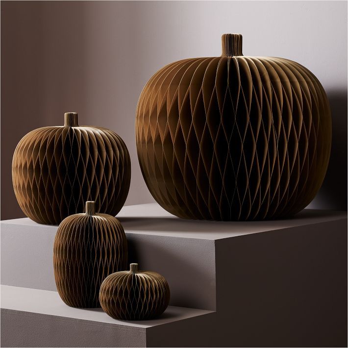 Decorative Spooky Paper Pumpkins | West Elm (US)