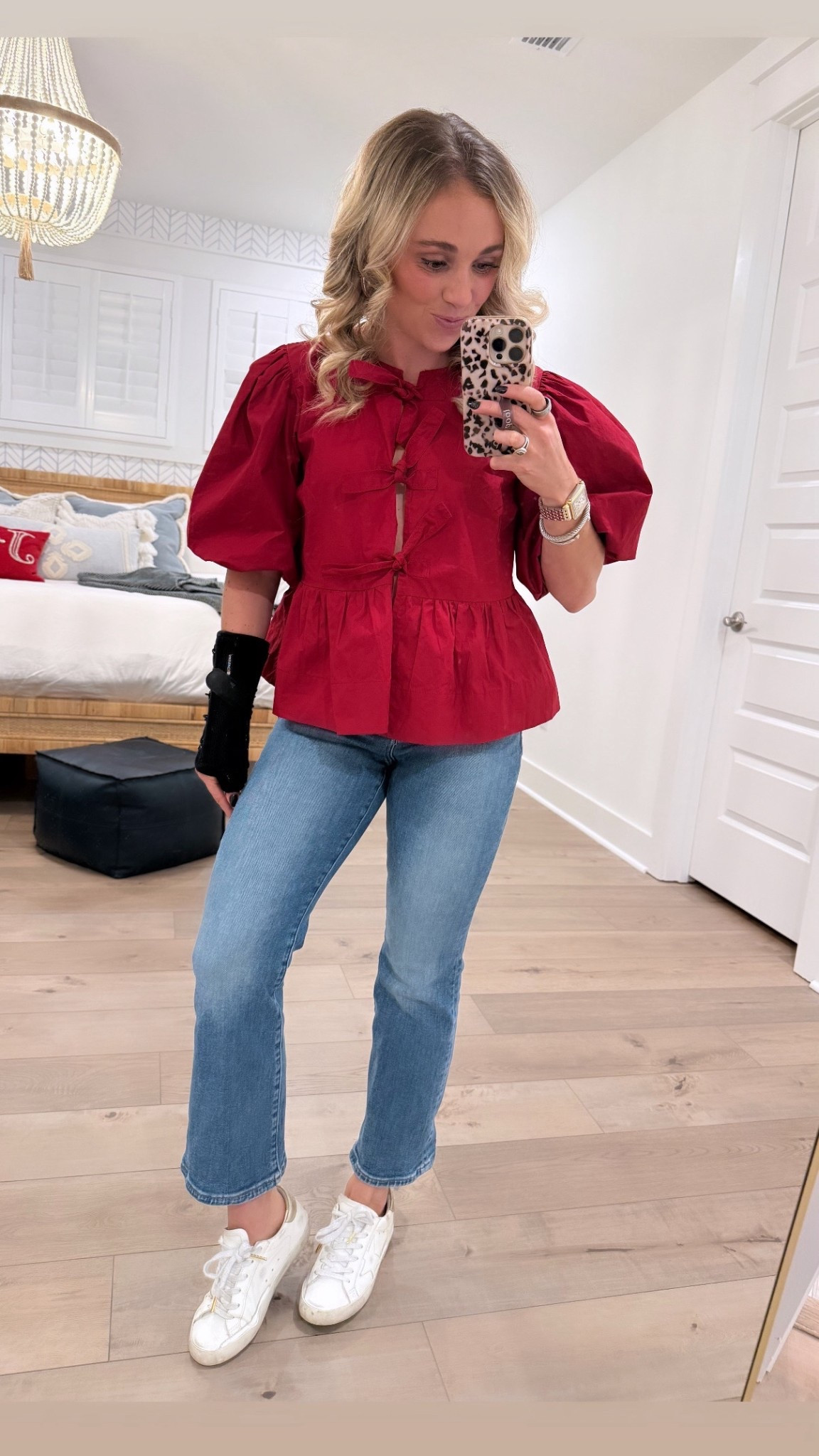 Blouse is from one of my clients local boutique in CHS so can’t link sadly!

#LTKHoliday