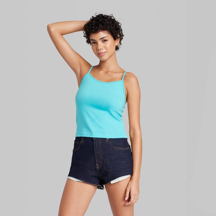 Women's Slim Fit Cropped Cami Tank Top - Wild Fable™ | Target