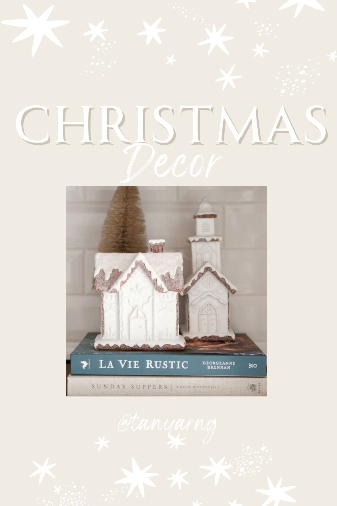 Snowy gingerbread houses 

#LTKSeasonal #LTKhome #LTKHoliday