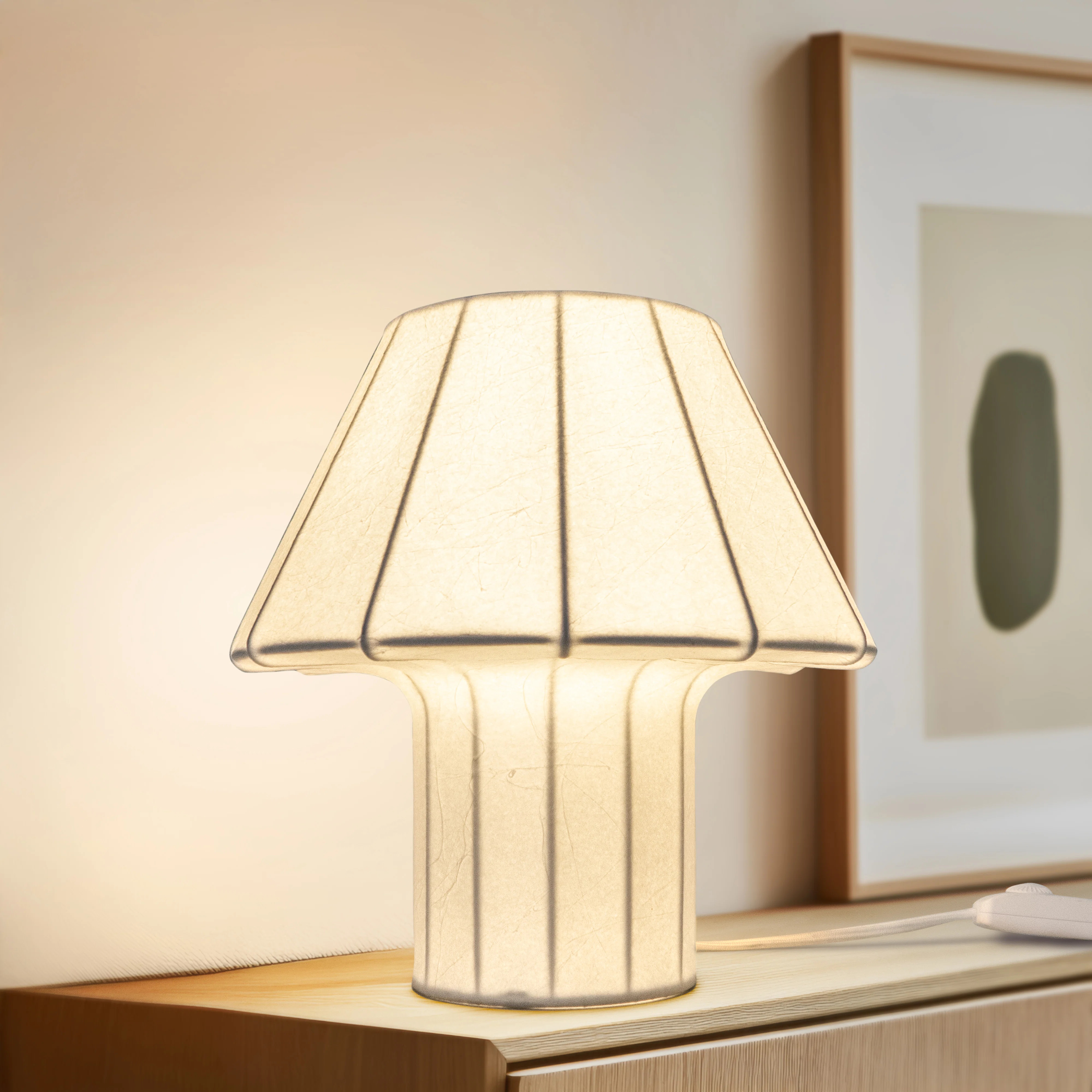 Latitude Run® Celeste 12.6" Novelty Geometric LED Lightweight Bedside, Table, Desk Lamp With Res... | Wayfair North America
