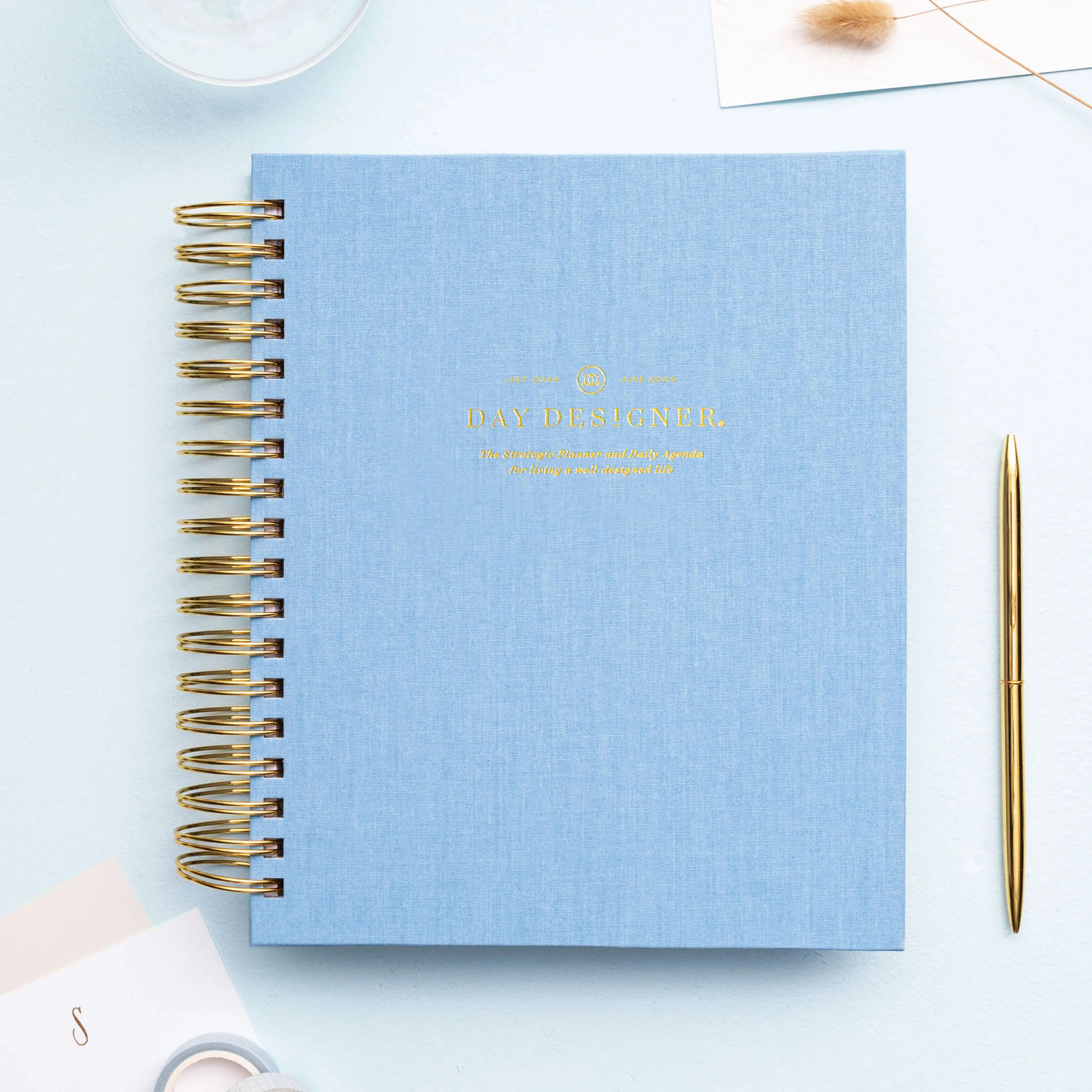 2024-25 Daily Planner: Chambray Bookcloth | Day Designer
