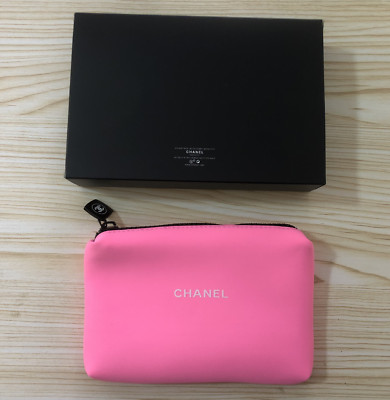 Chanel Beaute GWP Pouch Travel Bag Clutch Handbag Pink Waterproof Cosmetic Bag  | eBay | eBay US