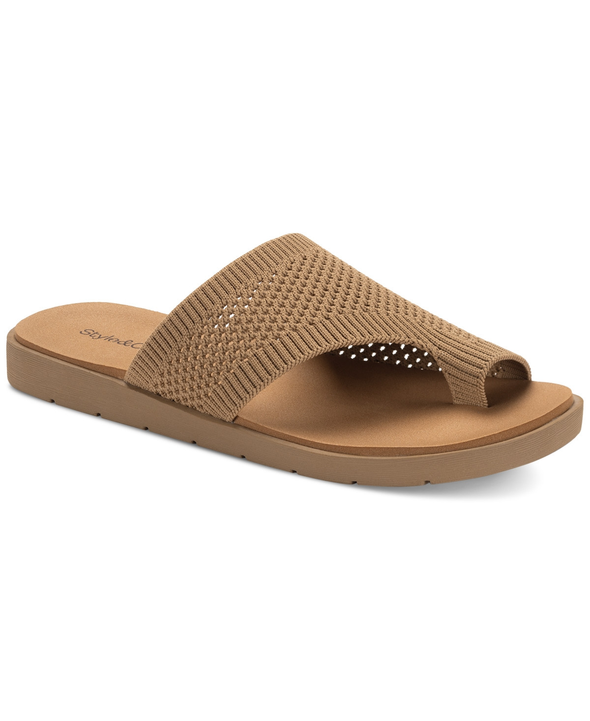 Style & Co Women's Mayyze Flat Sandals, Exclusively at Macy's - Mocha | Macy's