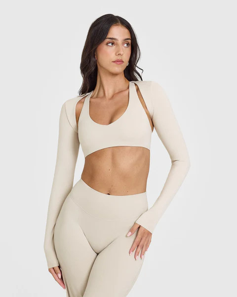 SoftMotion™ Long Sleeve Shrug 
 Sand | Oner Active (UK / US)