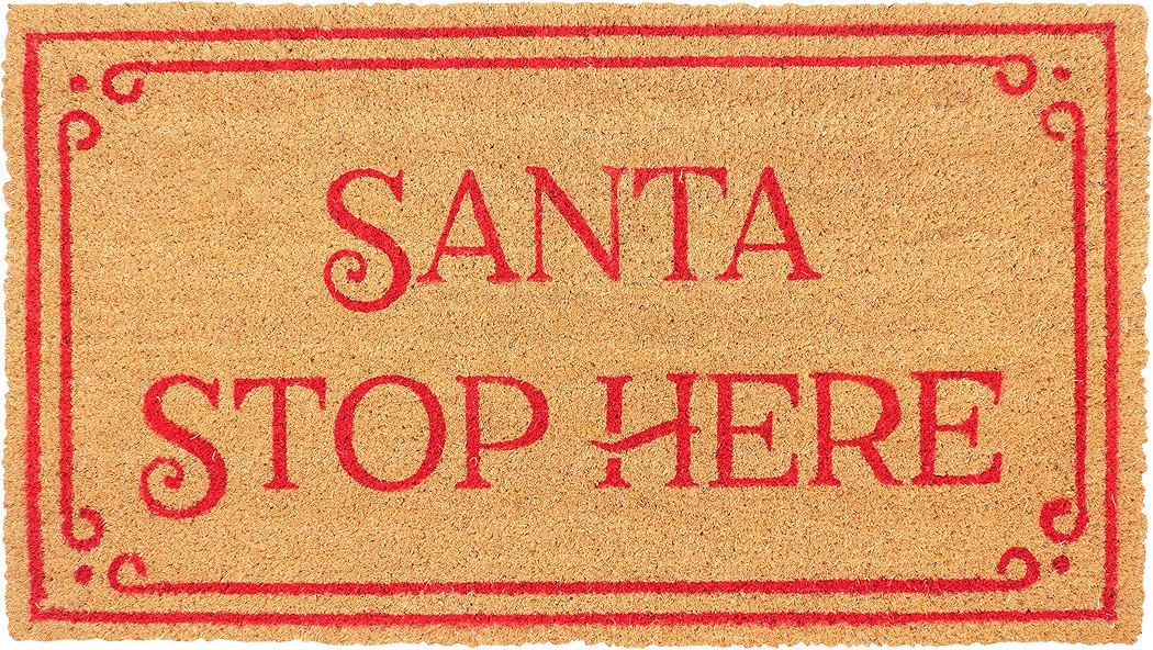 KAF Home Holiday Coir Doormat with Heavy-Duty, Weather Resistant, Non-Slip PVC Backing | 17 by 30... | Amazon (US)