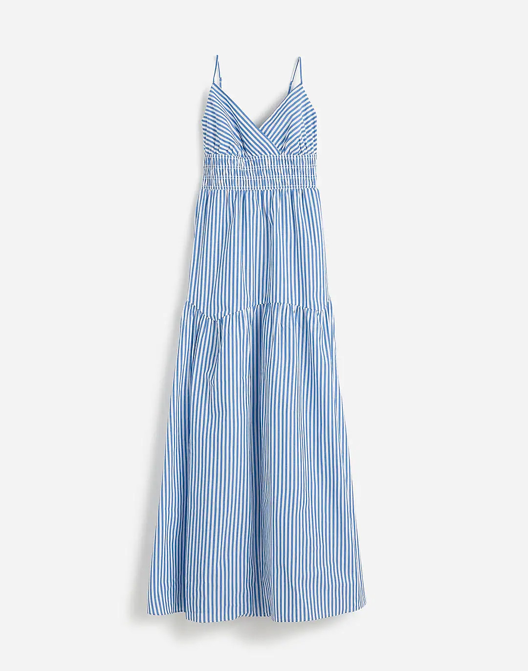 Empire-Waist Tiered Maxi Dress in Stripe | Madewell