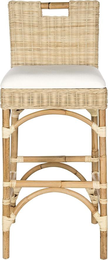 Safavieh Home Collection Fremont Natural Barstool | Amazon (US)