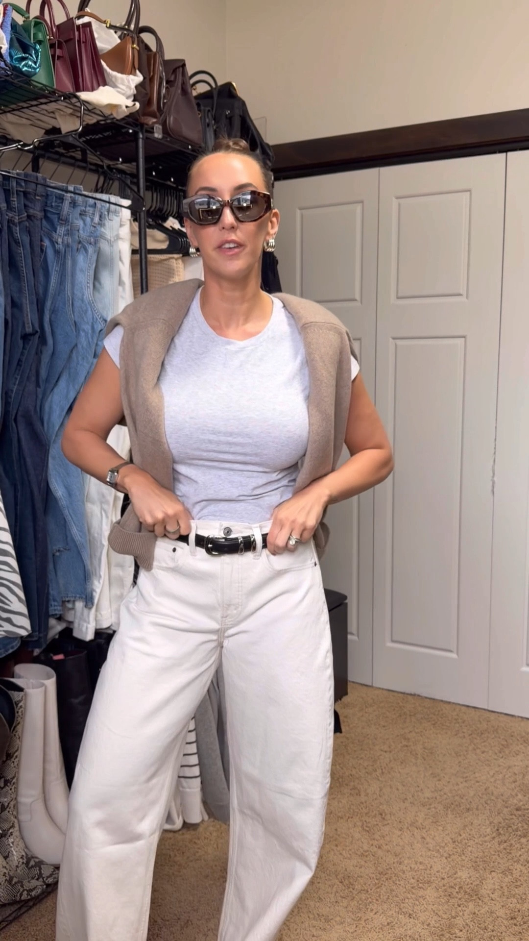  casual spring outfit of the day 🌼

Top: M (stretchy)
Denim: 27 Long
Belt: M
Cashmere sweater: M
Shoes: tts 

#LTKgrwm #LTKootd #LTKSeasonal