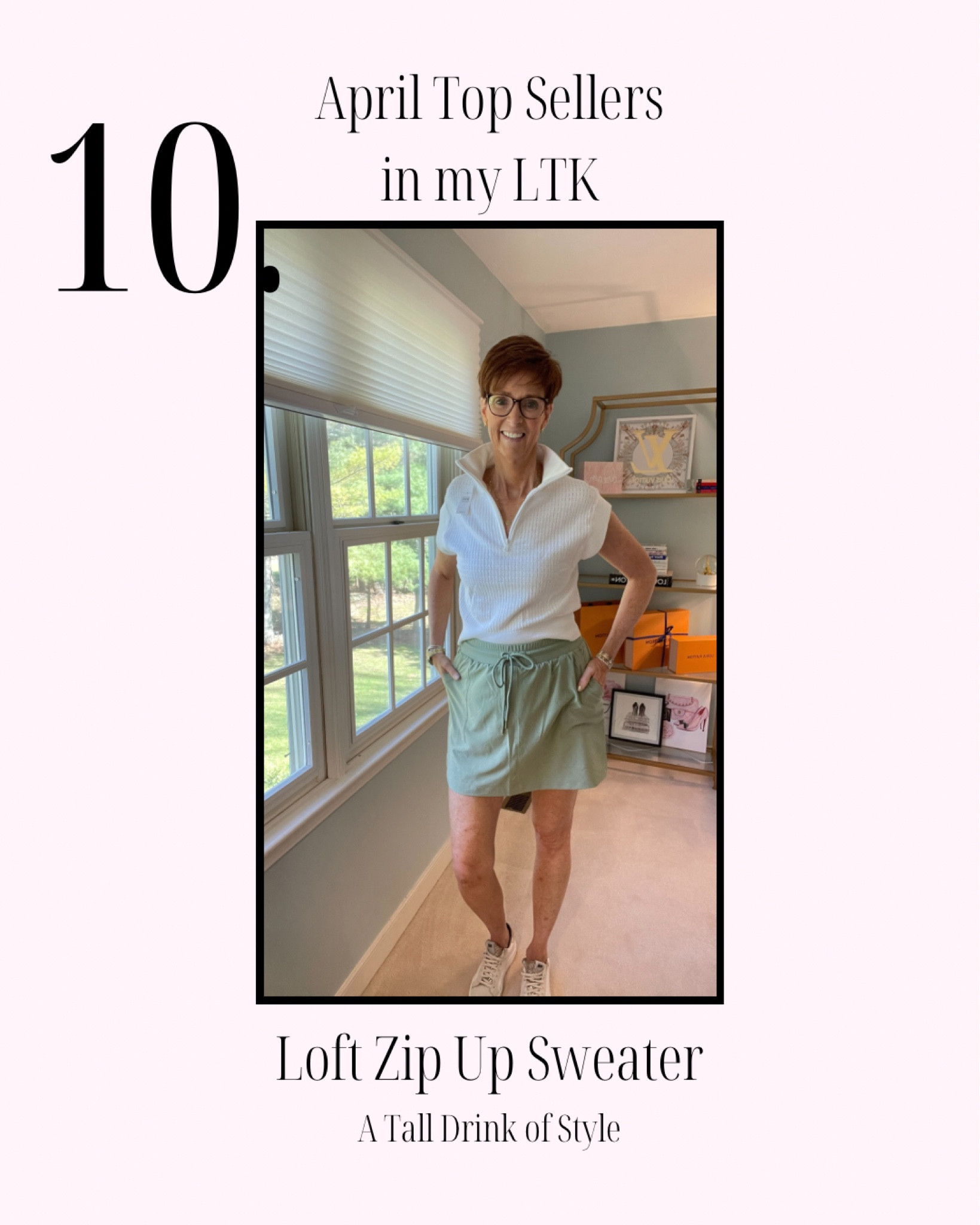 Appeal Top 10 in my LTK shop
Loft zip up sweater and skort


Over 50 fashion, tall fashion, workwear, everyday, timeless, Classic Outfits

Hi I’m Suzanne from A Tall Drink of Style - I am 6’1”. I have a 36” inseam. I wear a medium in most tops, an 8 or a 10 in most bottoms, an 8 in most dresses, and a size 9 shoe. 

fashion for women over 50, tall fashion, smart casual, work outfit, workwear, timeless classic outfits, timeless classic style, classic fashion, jeans, date night outfit, dress, spring outfit

#LTKfindsunder100 #LTKover40 #LTKActive