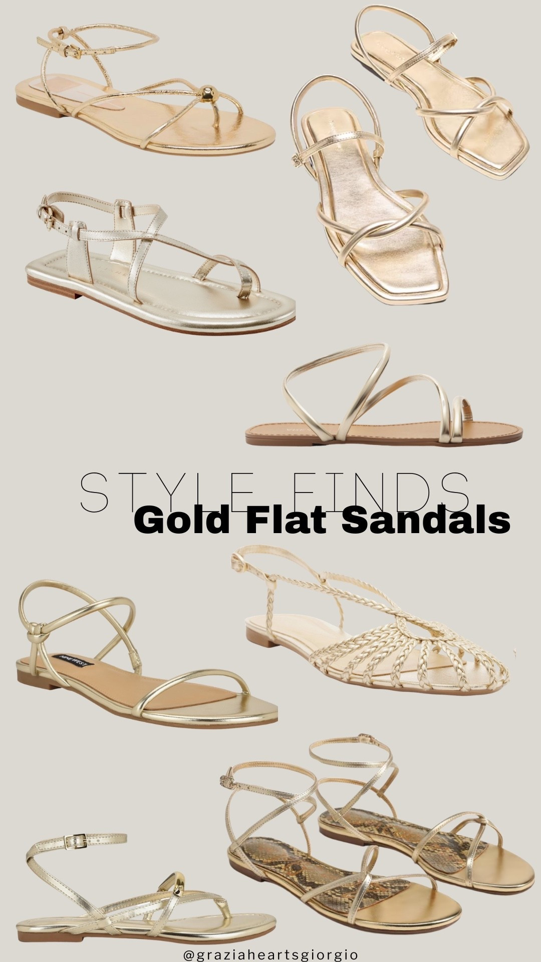 Style Finds: Gold Flat Sandals 
.
.
#sandals 

#LTKSeasonal