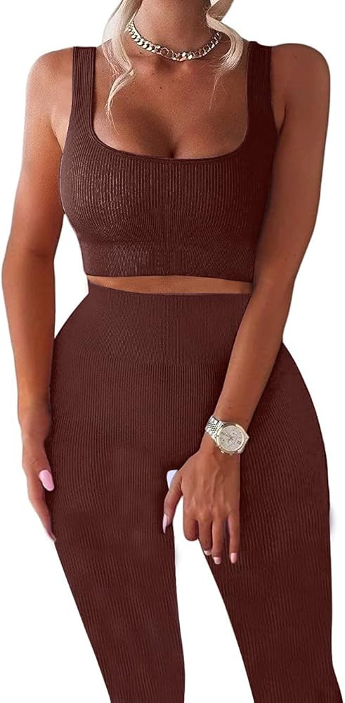 TWFRHC Jumpsuits For Women One Piece Summer Yoga Workout Short Sexy Petite Casual Tummy Control Squa | Amazon (US)