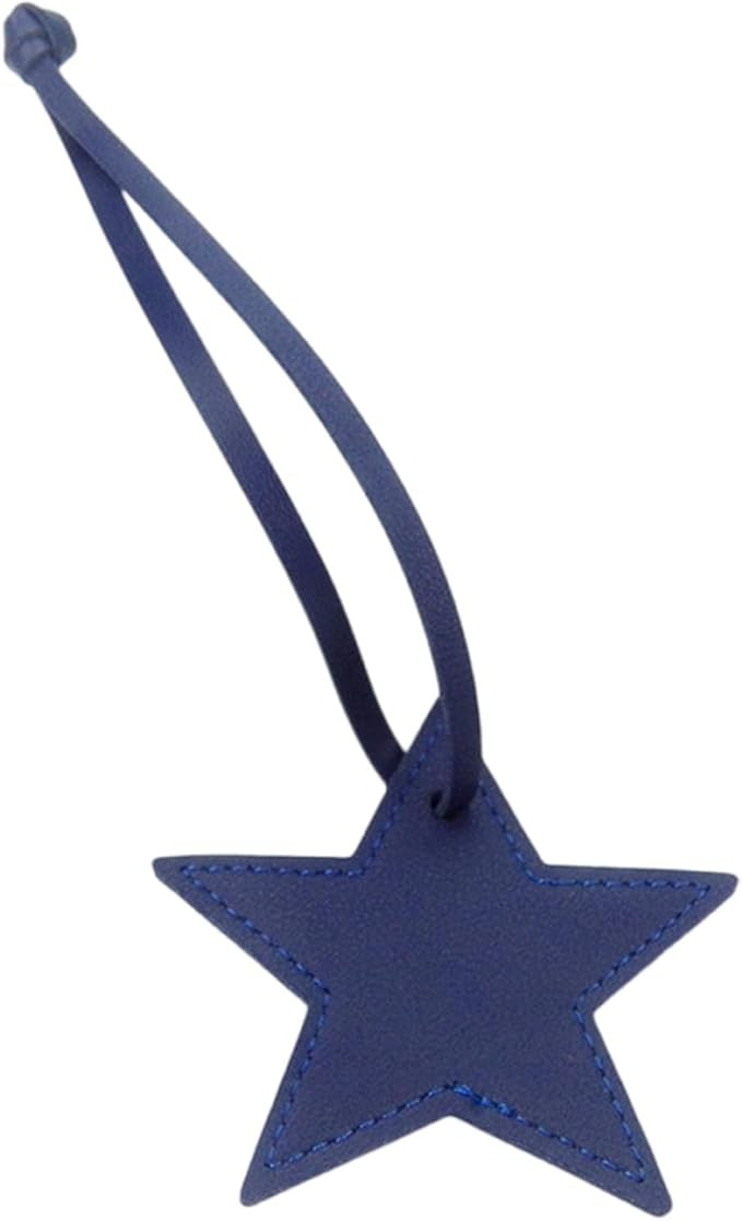 Star Shaped Leather Luggage Charm Versatile Five-Pointed Star Keychain for Women Girls Fashionabl... | Amazon (US)