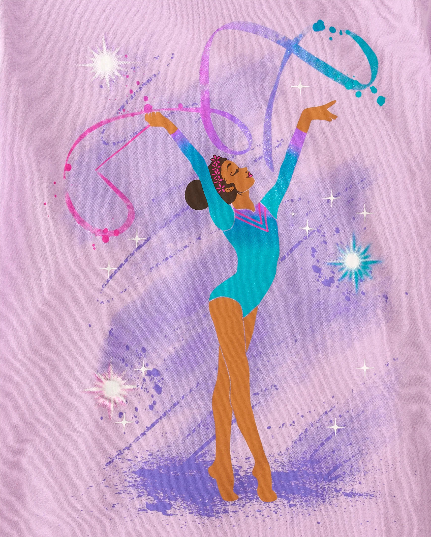 Girls Gymnast Graphic Tee - lilac luster | The Children's Place