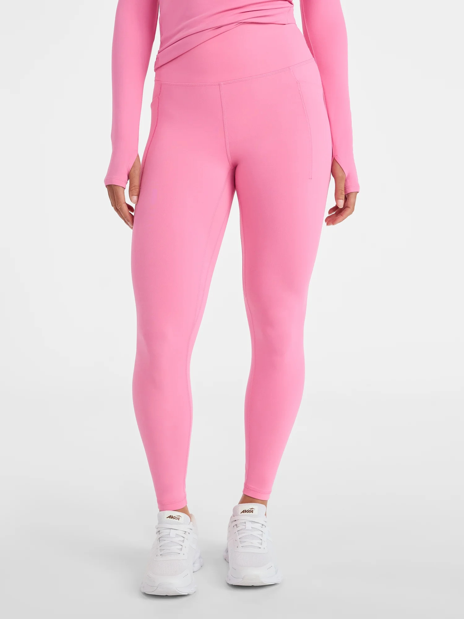 Avia Women's and Women's Plus SoftSculpt High Rise Leggings 27" with Pockets, Sizes XS-4X | Walmart (US)