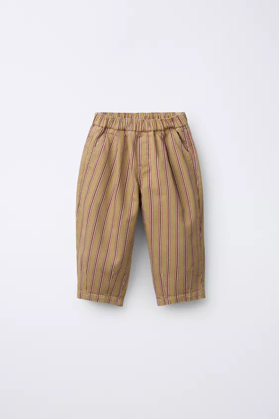 STRIPED BAGGY TROUSERS | Zara UK