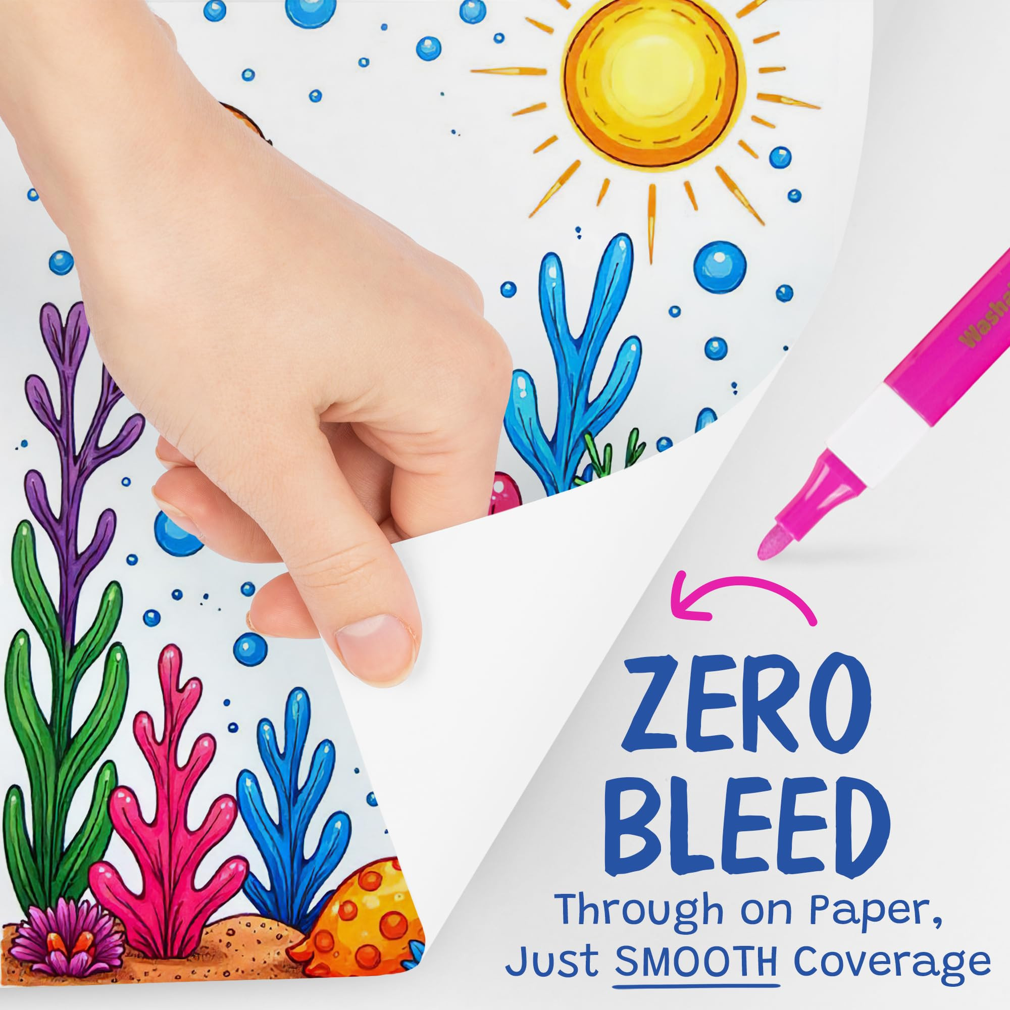 The Pencil Grip Magic Stix Washable Acrylic Markers for Kids and Teens, 12 Non-Toxic Colors, Alle... | Amazon (US)