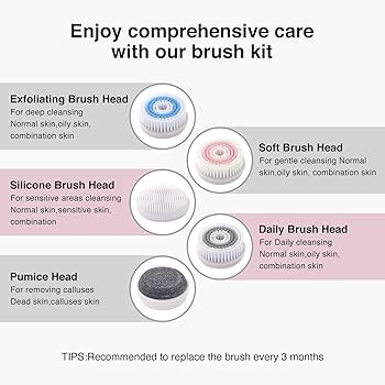 UMICKOO Face Scrubber Exfoliator with LCD Screen,Rechargeable Facial Cleansing Brush IPX7 Waterpr... | Amazon (US)