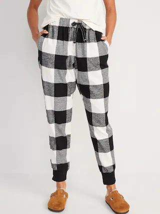 Printed Flannel Jogger Pajama Pants for Women | Old Navy (US)