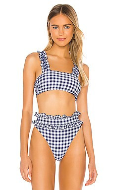 BEACH RIOT Madeline Bikini Top in Marine Navy from Revolve.com | Revolve Clothing (Global)